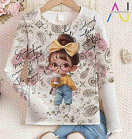 Реглан для дівчаток оптом, 4-14 рр., арт. 4022-5