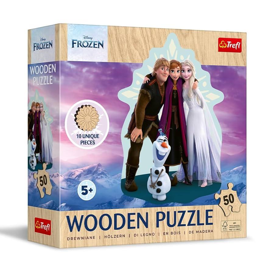 Пазл фігурний з дерева "Крижане серце", 50 елементів Trefl (5900511202830)