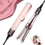 Фен випрямляч для вологого та сухого волосся Утюжок з дисплеєм та регулюванням температури повітря, фото 10