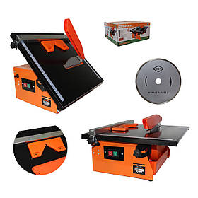 Плиткоріз електричний диск 180 мм, 1050 Вт, гарантія 3 роки Rebiner RTC-1050 мокрий різ