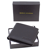Шкіряний затискач для грошей на магніті Marco Coverna (101) black