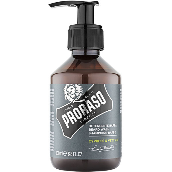 Шампунь для бороди Proraso Beard Shampoo Cypress & Vetyver, 200 мл (8004395007523)
