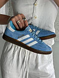 Жіночі кросівки Adidas Handball Spezial Blue Premium, фото 4