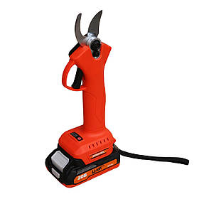 Акумуляторні садові ножиці Rebiner RBS18-20Li безщіткові (1 АКБ) акумуляторний сікатор