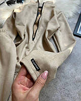 Жіночий костюм (боді + джогери) | Арт.1027 | Розміри 42-48 | Кольори: чорний, бежевий, графіт | Тканина: замш на дайвінгу беж