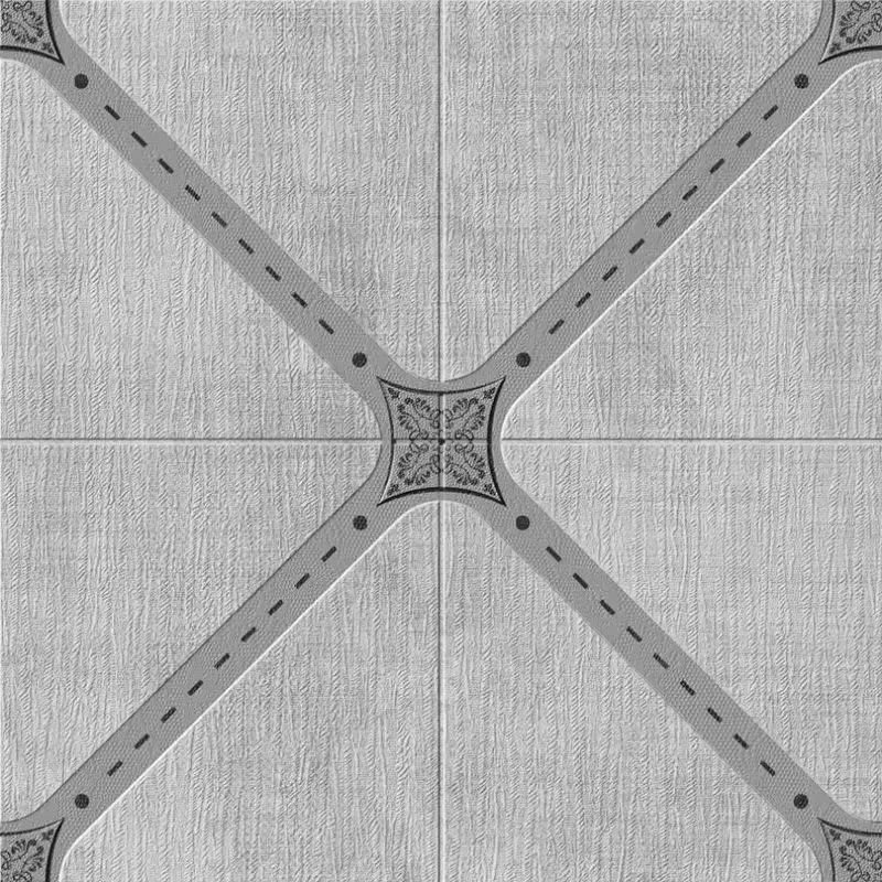 Самоклеюча 3D панель настінно-стельова сірий квадрат 700x700x4мм, (374) швидкий ремонт без пилу і зусиль! BV-00001355