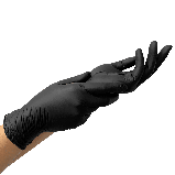Рукавички нітрилові Mediok Eclipse чорні 100шт L 5г, фото 2