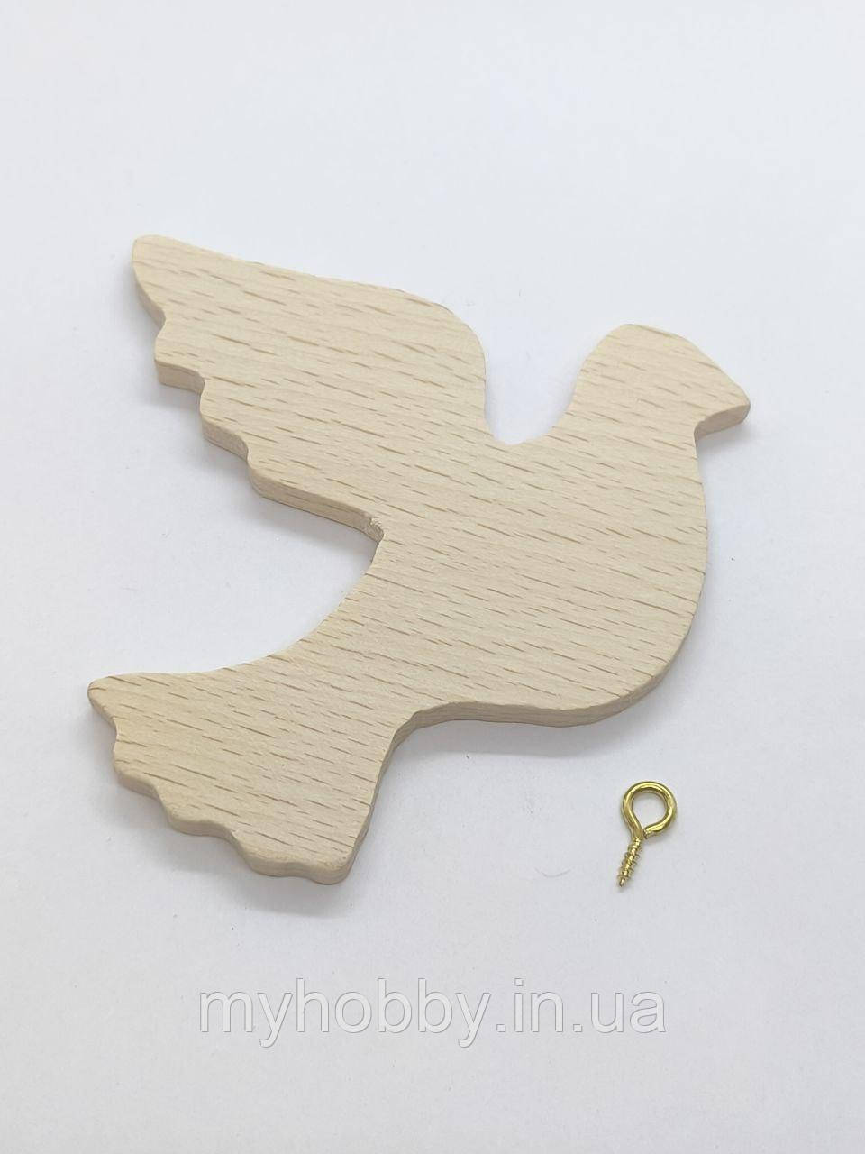 Підвіска Голуб з дерева 10см, фото 1