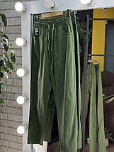 Шикарні жіночі штани, ткань "Стрейч+Льон" 48, 50, 52, 54, 56, 58, 60, 62 розмір 48, фото 4