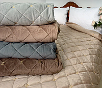 Покривало Koloco велюрове стьобане Шанель Євро 220 х 240 см