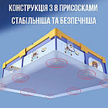 Дитячий манеж Terrio Bear XL 180x200 см з двома ручками і 60 різнокольоровими м'ячами, фото 6