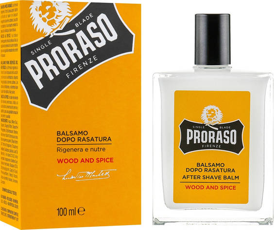 Одеколон після гоління Proraso Cologne Wood & Spice, 100 мл (8004395007707), фото 1