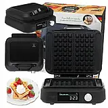 Вафельниця Adler AD 3087 з LED-дисплеєм, 6 рівнів випікання, 2200 Вт, антипригарне покриття, фото 2