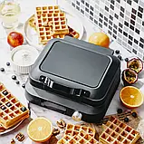 Вафельниця Adler AD 3087 з LED-дисплеєм, 6 рівнів випікання, 2200 Вт, антипригарне покриття, фото 8