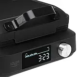 Вафельниця Adler AD 3087 з LED-дисплеєм, 6 рівнів випікання, 2200 Вт, антипригарне покриття, фото 7