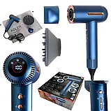 Фен для волосся Adler AD 2271 SUPERSPEED 1500 Вт з іонізацією, LED-дисплеєм та магнітними насадками, фото 3