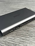 Хаб USB-C 11-в-1, 4K подвійний дисплей, для ноутбуків/планшетів, фото 5