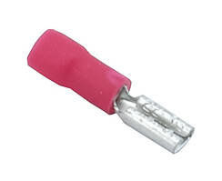 Роз'єм плоский "мама" FDD1,25-110(5) (0,5-1,5/2,8-0,5) наконечник-конектор червоний (пак.100шт)