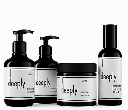 Зволожуючий набір для волосся deeply hydrating 4-в-1 (шампунь + кондиціонер + маска + спрей)