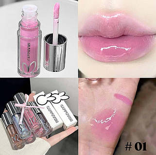 Дзеркальний блиск для губ  Cappuvini, рожевий (№ 01), 2,5 гр