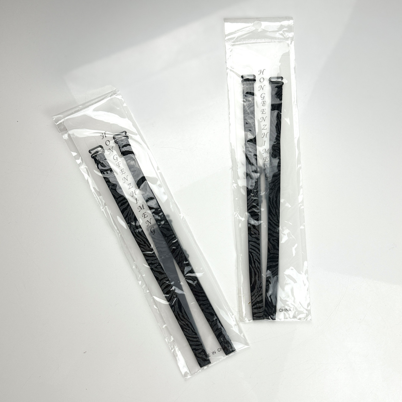 Бретелі чорні з принтом, фото 1