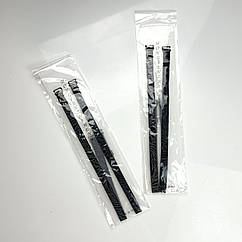 Бретелі чорні з принтом