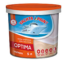 Фарба інтер'єрна для стін та стель 5 л "OPTIMA" сніжно-біла Yachta Paint