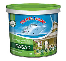 Фарба фасадна атмосферостійка 1 л "FASAD" Біла Yacha Paint