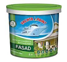 Фарба фасадна атмосферостійка 5 л "FASAD" Біла Yacha Paint