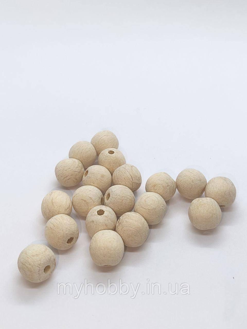 Намистини Явір дерев'яні 13мм (+-25шт), фото 1