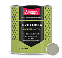 Грунтовка швидкосохнуча (7032) Сірий 2.5 кг Дніпровська Вагонка