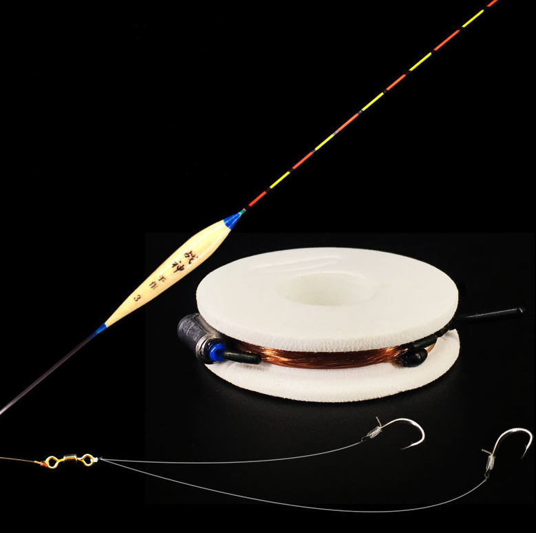 Готова поплавкова оснастка Херабуна Classic для риболовлі довжина 7,2 м поплавок, грузила, стопори, гачки