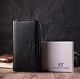 Чоловіча шкіряна барсетка, клатч на два відділення Leather Collection (721), фото 4