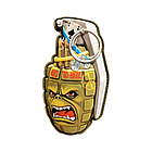 Шеврон ПВХ 3D РУЧНА ГРАНАТА на липучці для велкро патч гумовий, фото 2