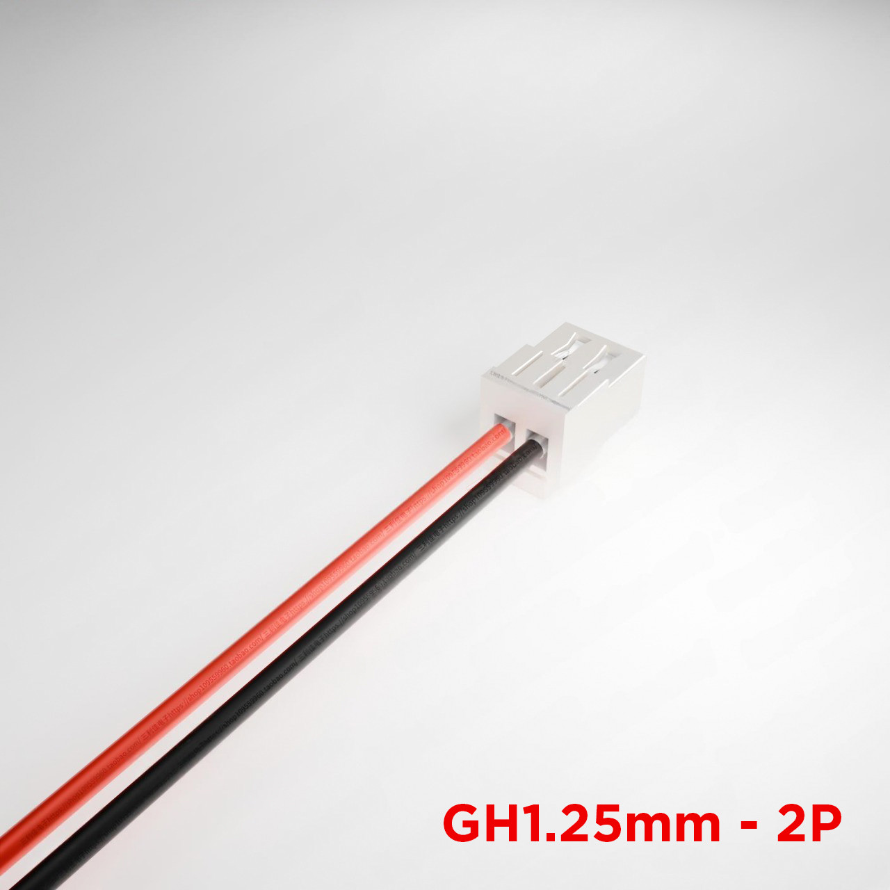 ПВХ кабель 28AWG 300мм с разъемом JST GH1.25 Female c фиксатором-защёлкой