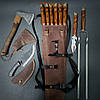 Набір шампурів у шкіряному чохлі "Фауна з сокирою", фото 3