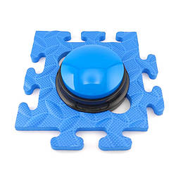 Голосова інтерактивна кнопка з функцією запису 9х4,5 см + килимок 16х16х1 см Синій