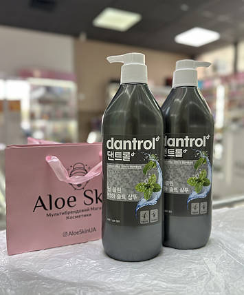 Шампунь для волосся Dantrol Deep Clean Peppermint Salt Shampoo 820мл, фото 3
