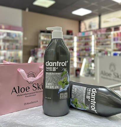 Шампунь для волосся Dantrol Deep Clean Peppermint Salt Shampoo 820мл, фото 1