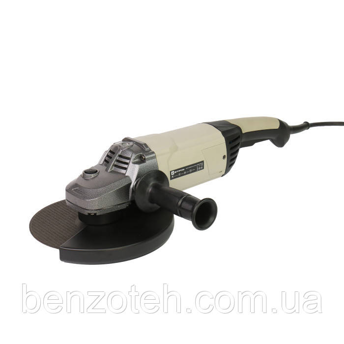 Кутова шліфувальна машина велика Елпром УШМ 230/2600 з електронною системою стабілізацією швидкості, фото 1