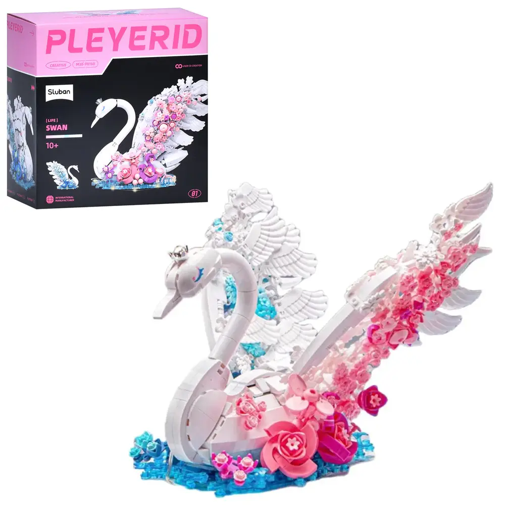 Конструктор для дівчаток SLUBAN "Лебідь", 932 дет., M38-P8160, фото 1