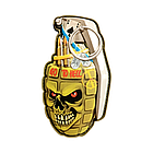 Шеврон ПВХ 3D РУЧНА ГРАНАТА 2 на липучці для велкро патч гумовий, фото 2