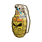 Шеврон ПВХ 3D РУЧНА ГРАНАТА 3 на липучці для велкро патч гумовий, фото 2