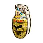 Шеврон ПВХ 3D РУЧНА ГРАНАТА 4 на липучці для велкро патч гумовий, фото 2