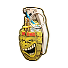 Шеврон ПВХ 3D РУЧНА ГРАНАТА 5 на липучці для велкро патч гумовий, фото 2