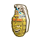 Шеврон ПВХ 3D РУЧНА ГРАНАТА 7 на липучці для велкро патч гумовий, фото 2