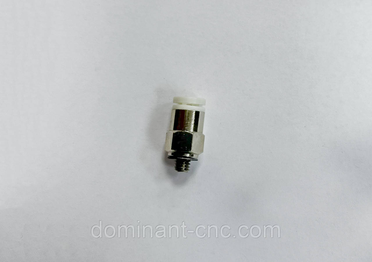 Фітинг для маслосистеми прямий m4*0.7 під трубку 4 мм