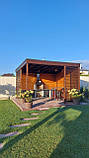Велика дерев'яна альтанка 4.15х4 м для компанії до 16 осіб, фото 2