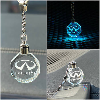 Брелок Crystal з різнокольоровою підсвіткою INFINITI