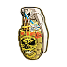 Шеврон ПВХ 3D РУЧНА ГРАНАТА 9 на липучці для велкро патч гумовий, фото 2